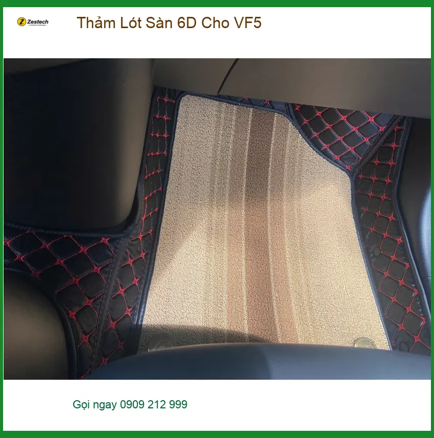 Anh Minh lắp Thảm Lót Sàn 6D cho VF5 tại Quận 12 để xe luôn sạch sẽ