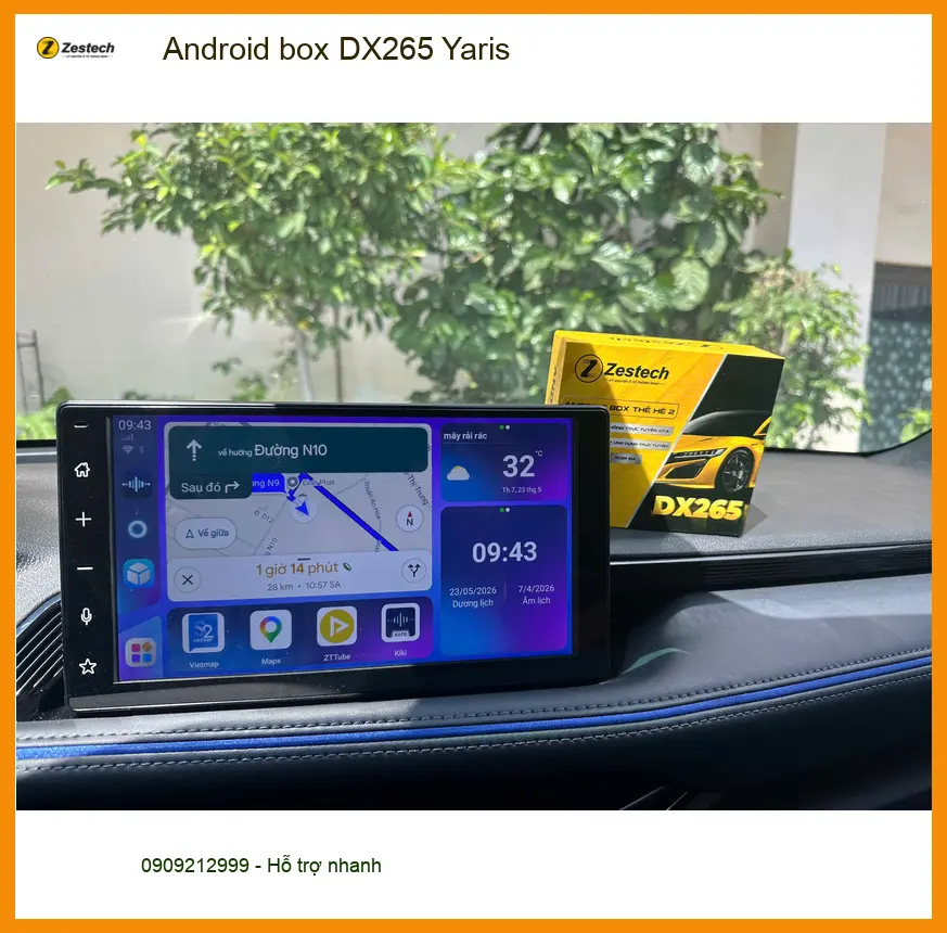 Anh Hùng lắp Android Box DX265 cho Yaris Quận 3 để giải trí đa phương tiện ảnh thực tế 2