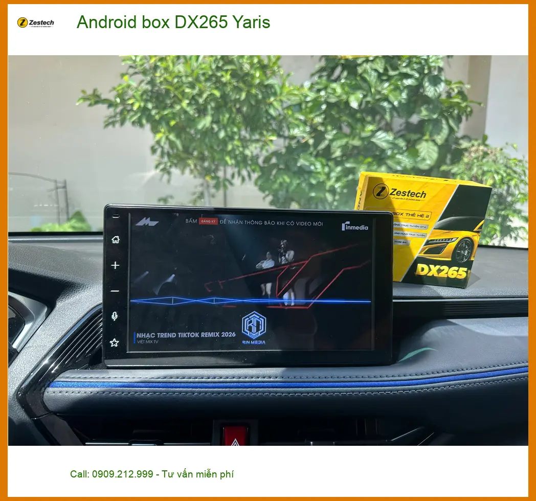 Anh Hùng lắp Android Box DX265 cho Yaris Quận 3 để giải trí đa phương tiện ảnh thực tế 4