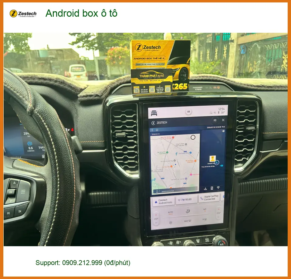 Anh Tấn nâng cấp Android box ô tô cho Hyundai SantaFe tại Quận 8