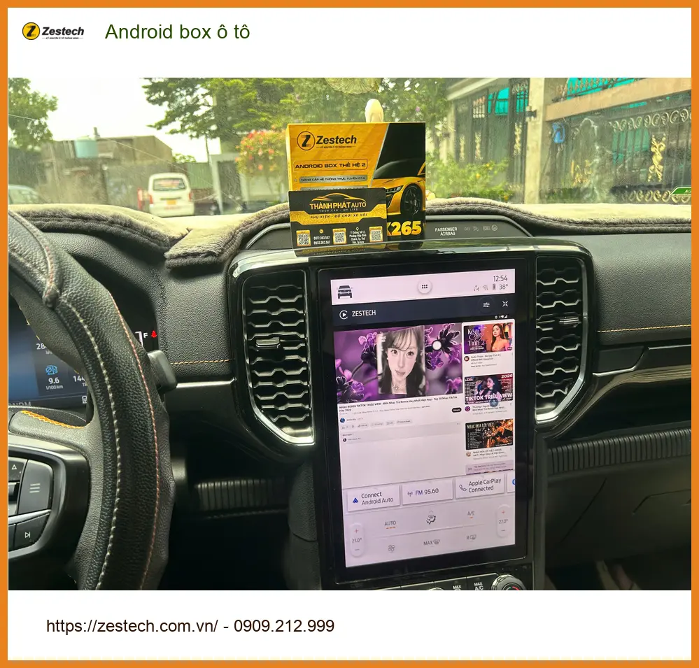 Anh Tấn nâng cấp Android box ô tô cho Hyundai SantaFe tại Quận 8 ảnh thực tế 5