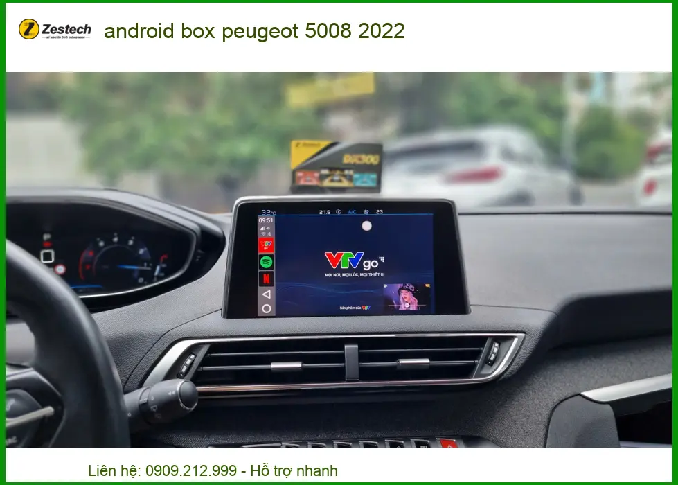 Android Box Zestech cho Peugeot 5008 2022 - Trung Tâm Lắp Đặt Uy Tín TPHCM