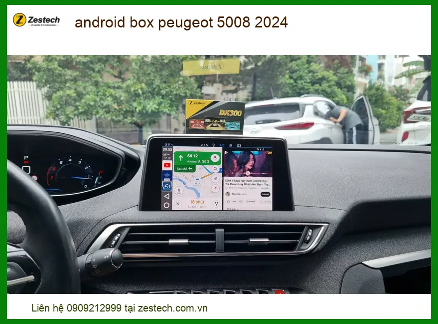 Android Box Zestech Peugeot 5008 2024 - Địa Chỉ Lắp Đặt Uy Tín TPHCM