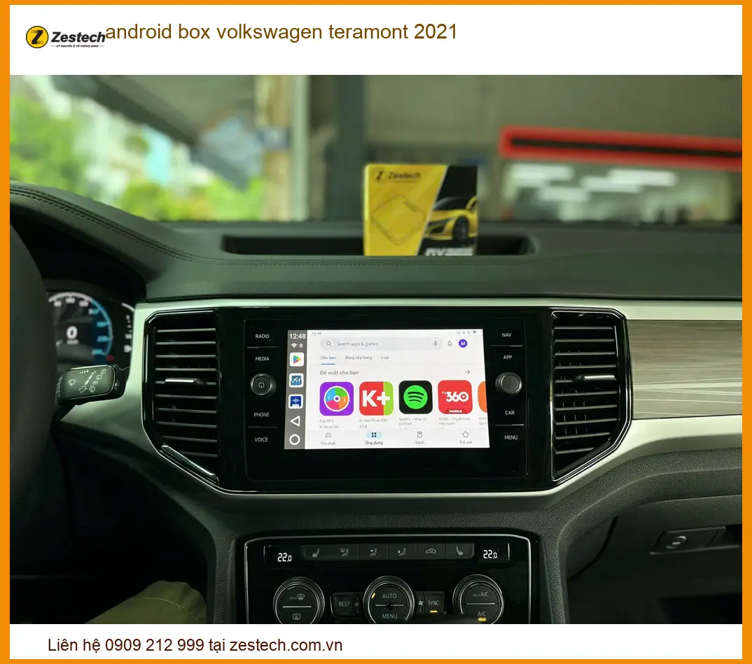 Android Box Volkswagen Teramont 2021 - Trung Tâm Gắn Chính Hãng TPHCM