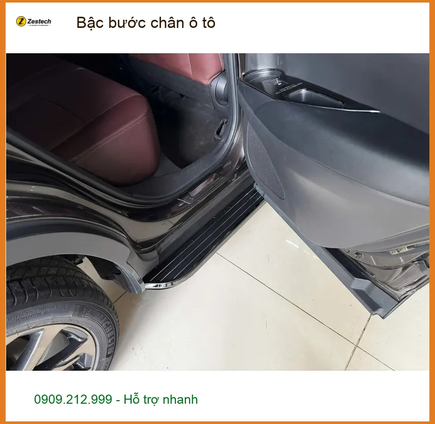 Anh Quang lắp bậc bước chân ô tô Hyundai SantaFe tại Gò Vấp