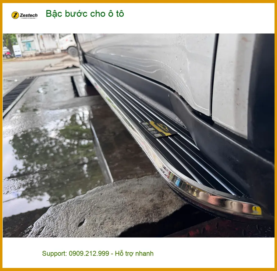 Khách Nam lắp bậc bước cho VinFast Lux SA tại Gò Vấp để gia đình tiện lên xuống ảnh thực tế 5