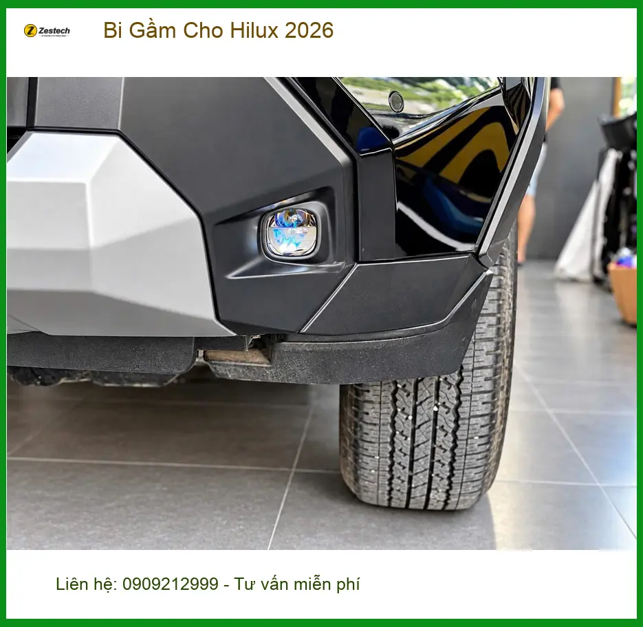 Anh Cường độ Bi Gầm cho Hilux 2026 tại Quận Thủ Đức vì tầm nhìn kém ảnh thực tế 2