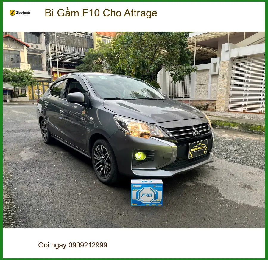 Anh Quang độ Bi Gầm F10 cho Attrage vì đèn zin quá yếu khi đi đêm tại Thủ Đức ảnh thực tế 2