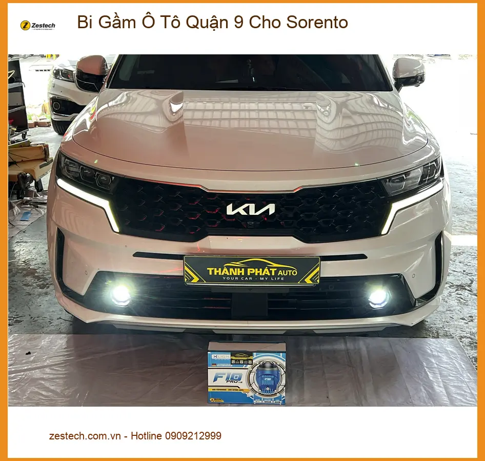 Anh Quang lắp Bi Gầm Ô Tô cho Sorento ở Quận 9 vì đèn zin yếu khi đi đêm Thủ Đức.
