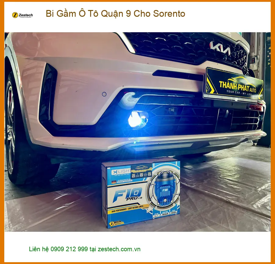 Anh Quang lắp Bi Gầm Ô Tô cho Sorento ở Quận 9 vì đèn zin yếu khi đi đêm Thủ Đức. ảnh thực tế 2