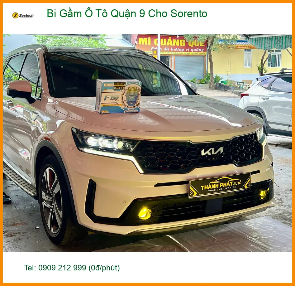 Anh Quang lắp Bi Gầm Ô Tô cho Sorento ở Quận 9 vì đèn zin yếu khi đi đêm Thủ Đức. ảnh thực tế 3