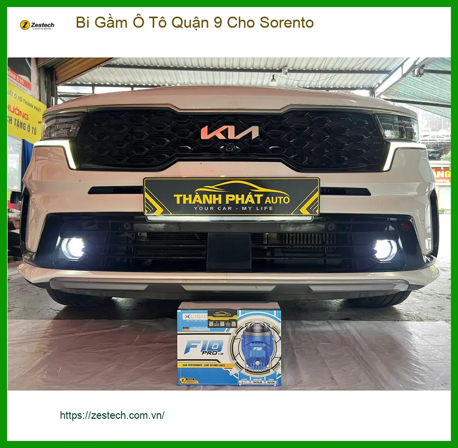 Anh Quang lắp Bi Gầm Ô Tô cho Sorento ở Quận 9 vì đèn zin yếu khi đi đêm Thủ Đức. ảnh thực tế 4