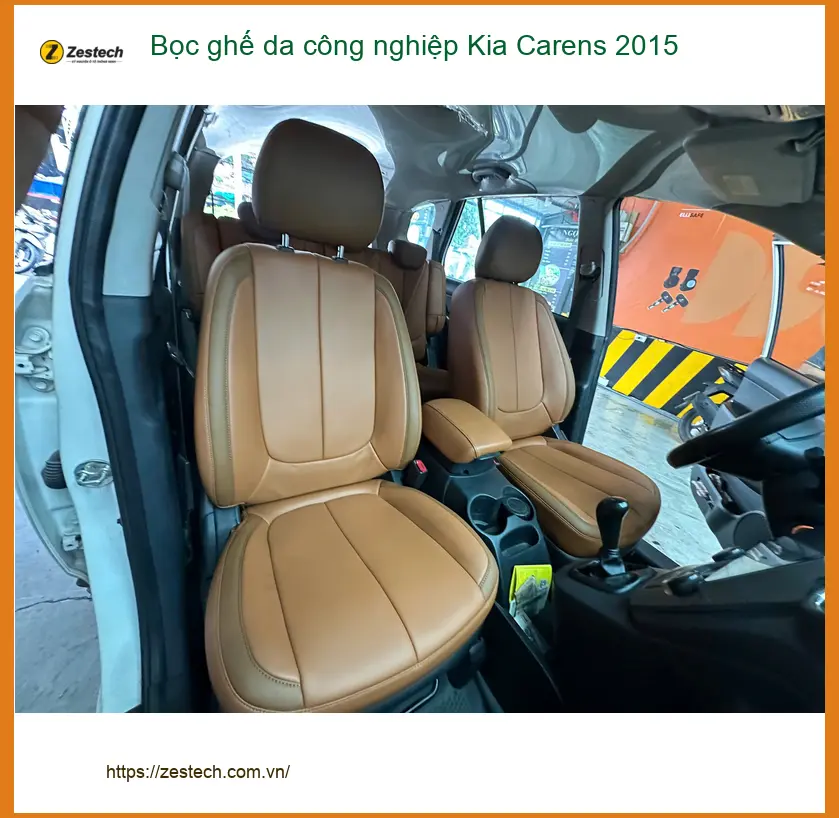 Anh Khải bọc ghế da công nghiệp cho Kia Carens 2015 tại Quận Tân Bình ảnh thực tế 3