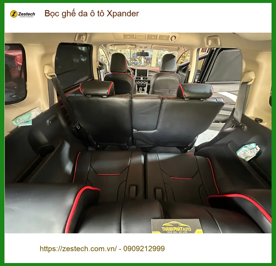 Anh Minh bọc ghế da Xpander tại Quận 1 nâng tầm không gian nội thất xe