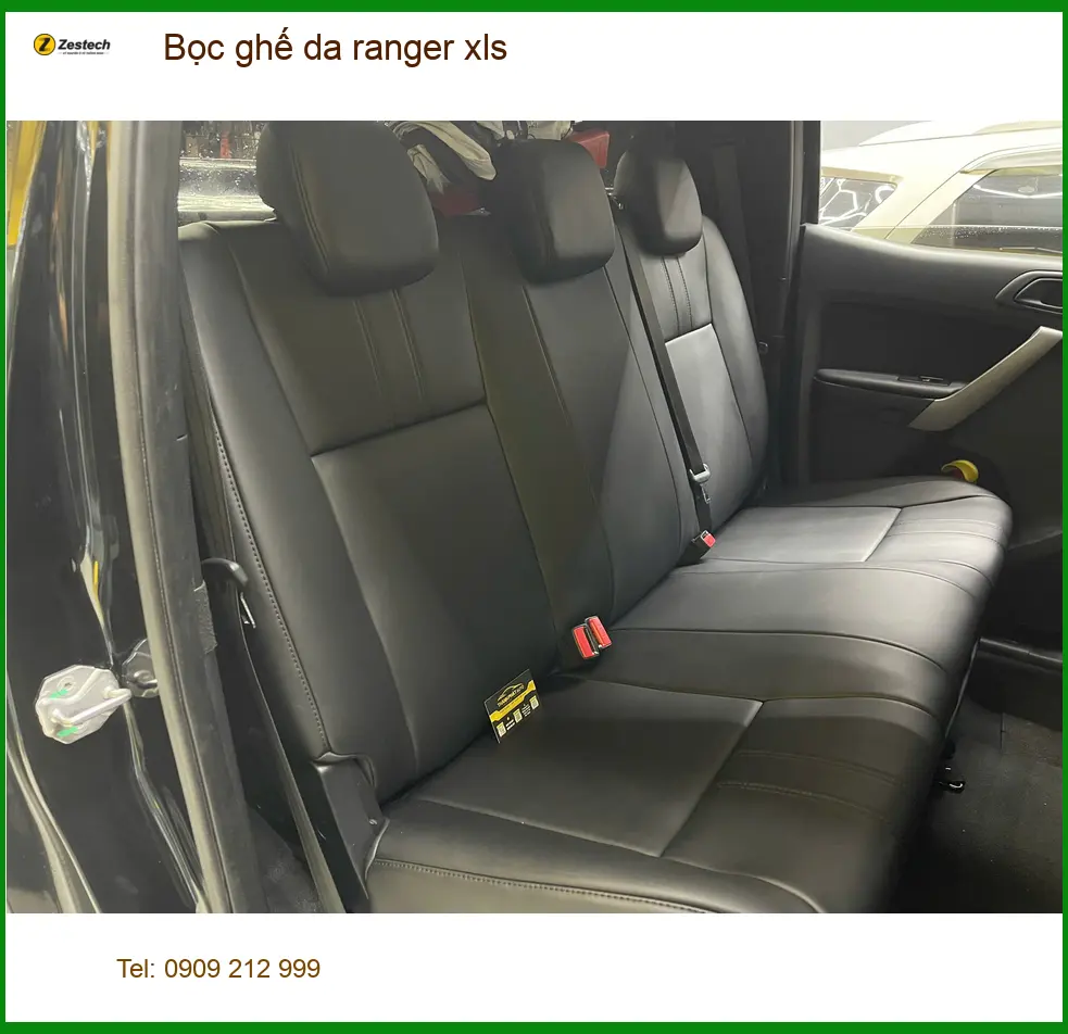 Anh Tùng bọc ghế da Ford Ranger XLS tại Cần Giờ để nội thất xe luôn sạch đẹp và bền bỉ ảnh thực tế 2