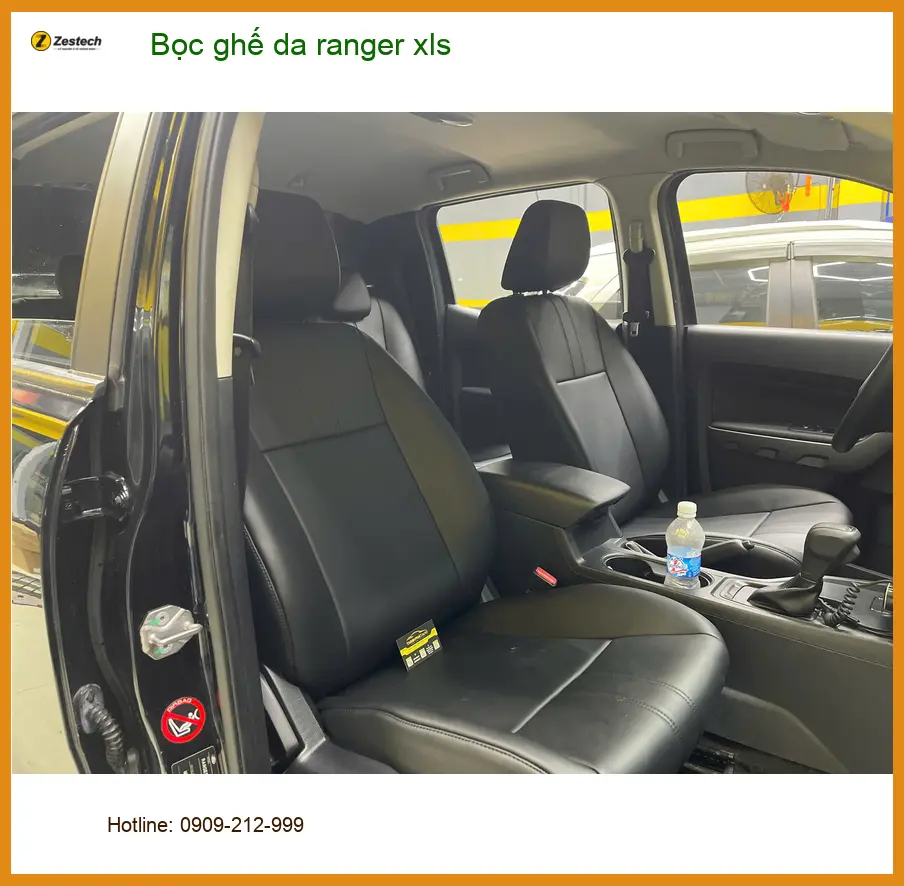 Anh Tùng bọc ghế da Ford Ranger XLS tại Cần Giờ để nội thất xe luôn sạch đẹp và bền bỉ ảnh thực tế 3