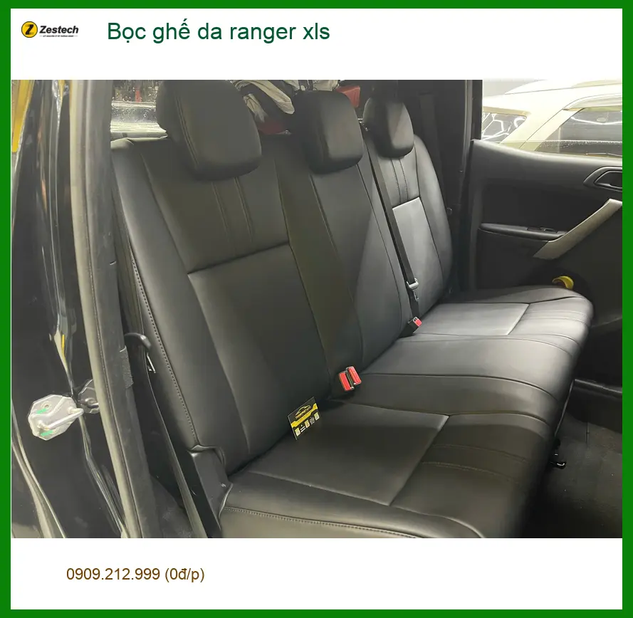 Anh Dũng bọc ghế da Ford Ranger XLS tại Quận 6, nội thất sang trọng ảnh thực tế 4