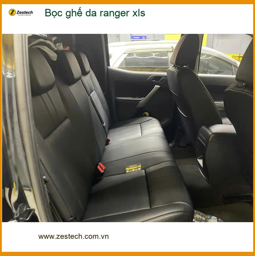 Anh Dũng bọc ghế da Ford Ranger XLS tại Quận 6, nội thất sang trọng ảnh thực tế 5