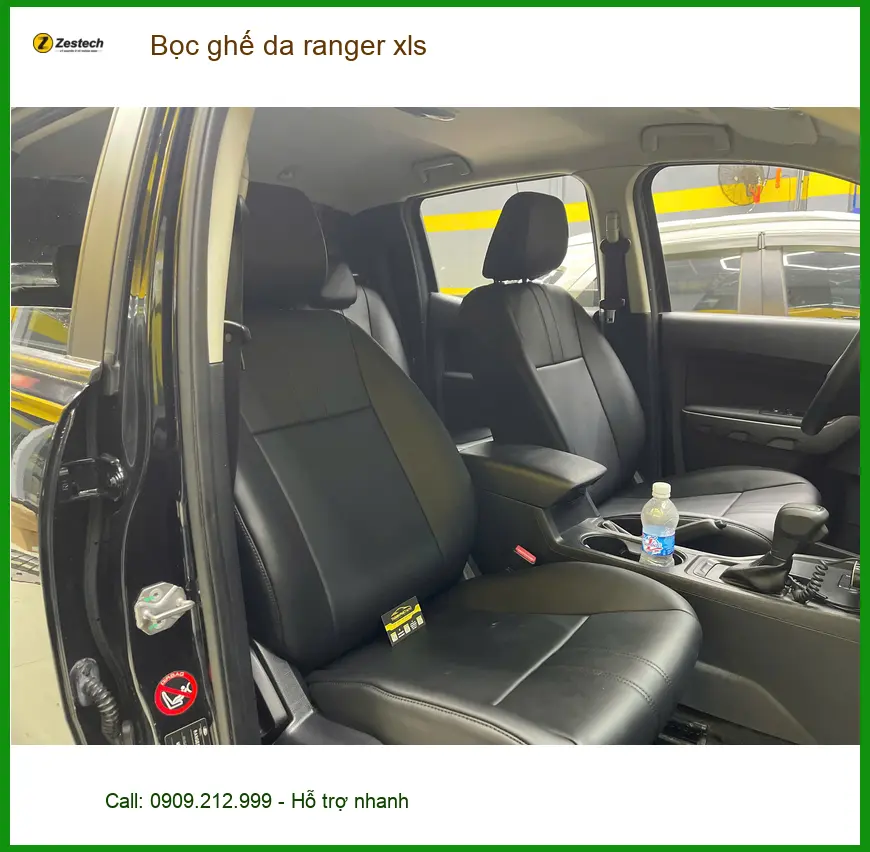 Anh Minh bọc ghế da Ford Ranger XLS tại Quận 4 vì ghế cũ đã xuống cấp ảnh thực tế 2