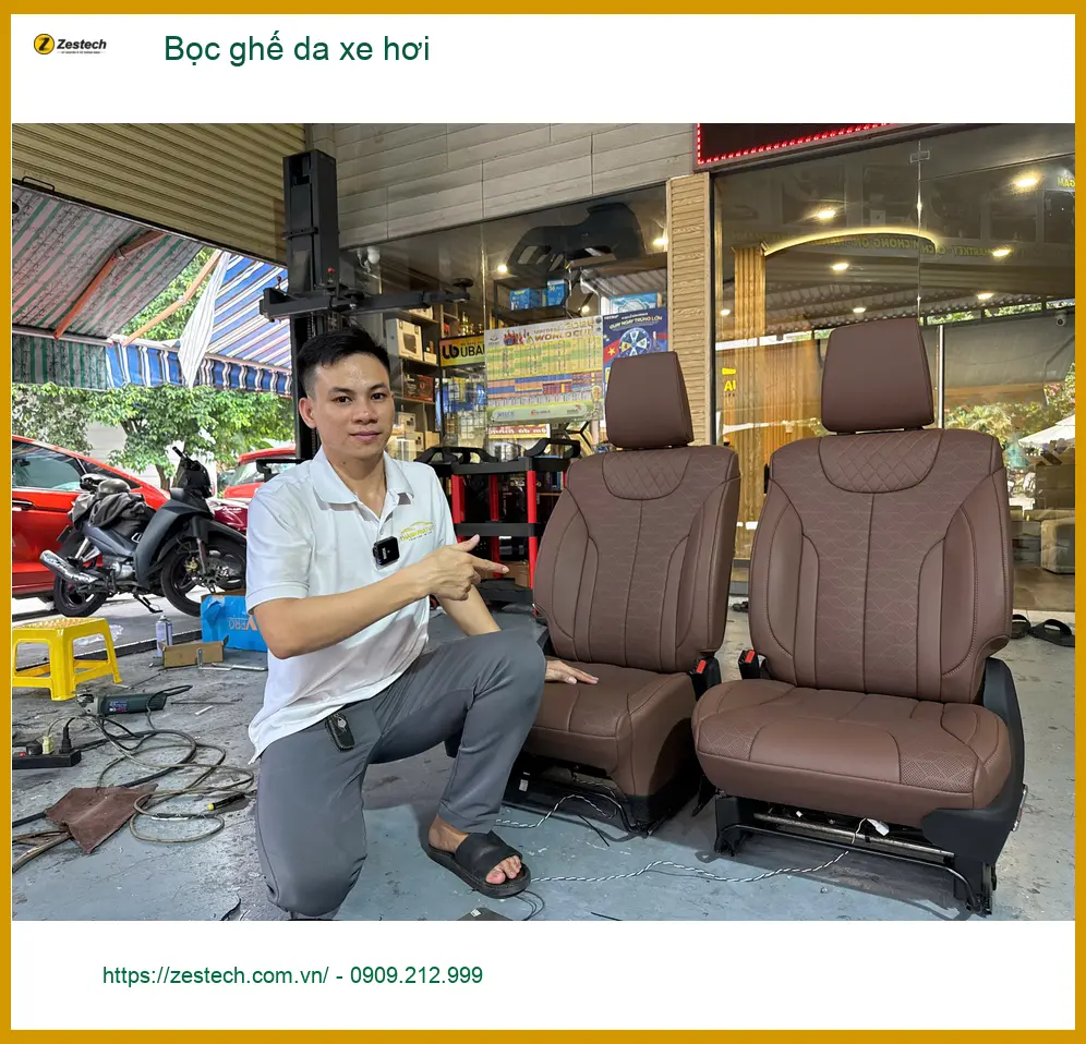 Anh Quân bọc ghế da xe hơi Mazda CX-5 tại Gò Vấp, tìm địa chỉ uy tín ảnh thực tế 3
