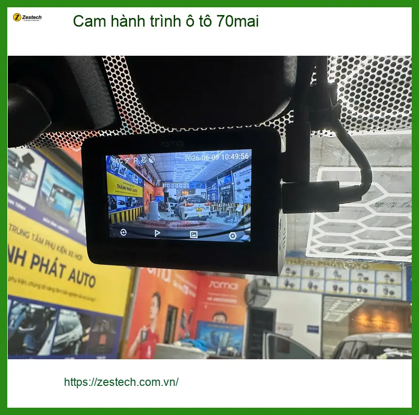 Anh Lâm lắp cam hành trình ô tô 70mai cho Toyota Vios Quận 8 để an tâm ảnh thực tế 2