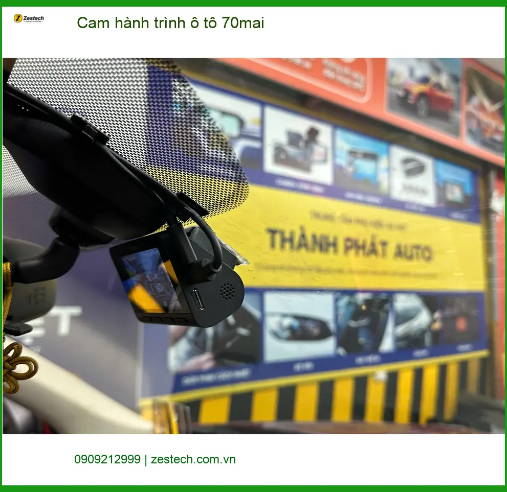 Anh Lâm lắp cam hành trình ô tô 70mai cho Toyota Vios Quận 8 để an tâm ảnh thực tế 4