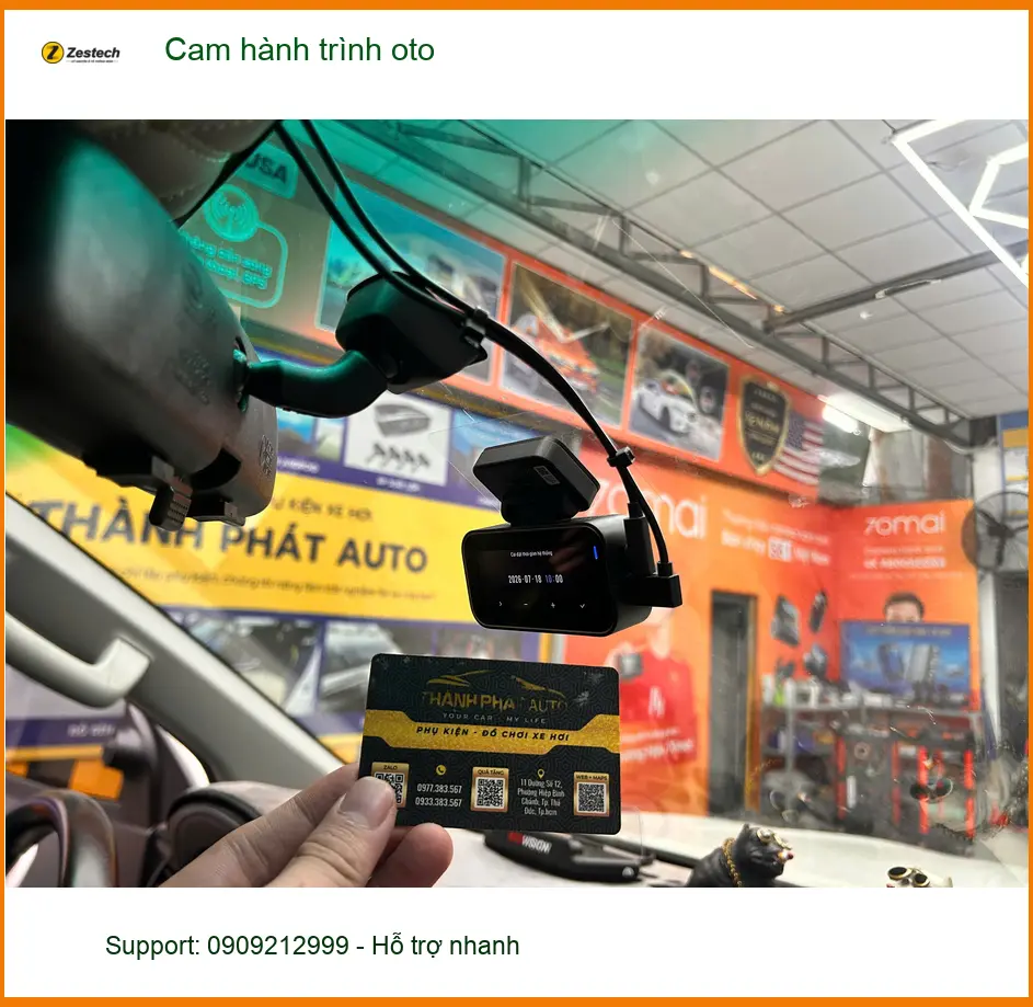 Anh Minh lắp cam hành trình oto Hyundai Santa Fe tại Quận Phú Nhuận vì cần ghi lại mọi sự cố ảnh thực tế 3