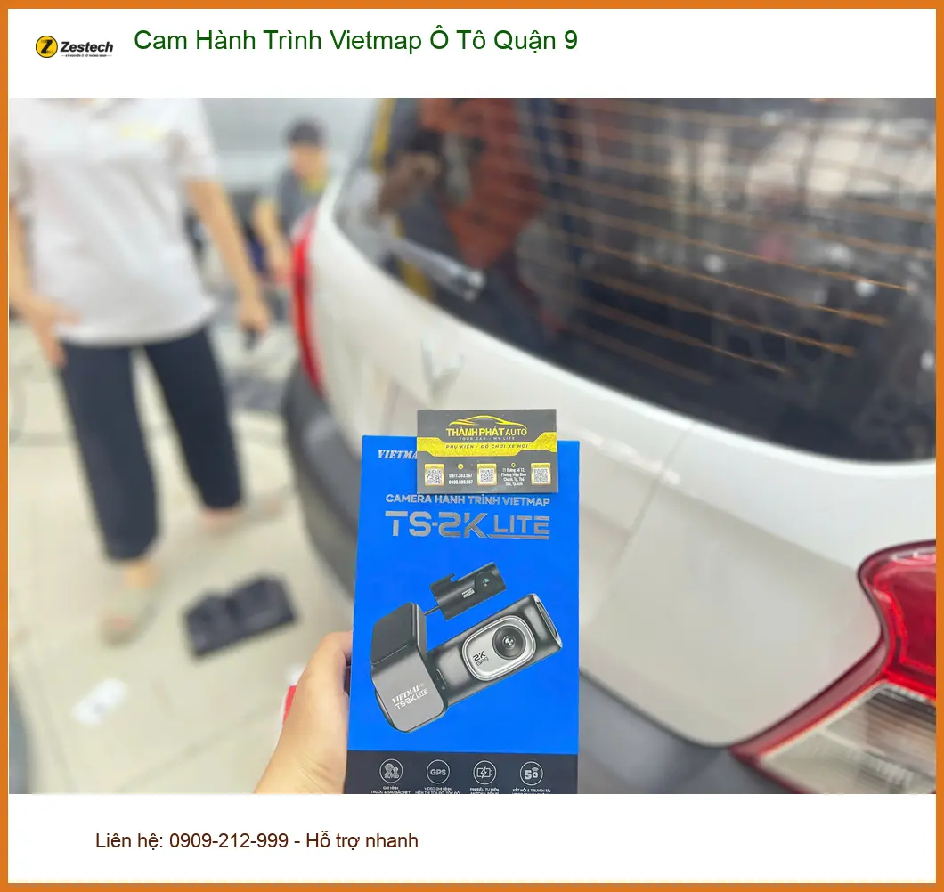 Anh Duy lắp Cam Hành Trình Vietmap Ô Tô cho Ford Everest tại Quận 9 để an tâm