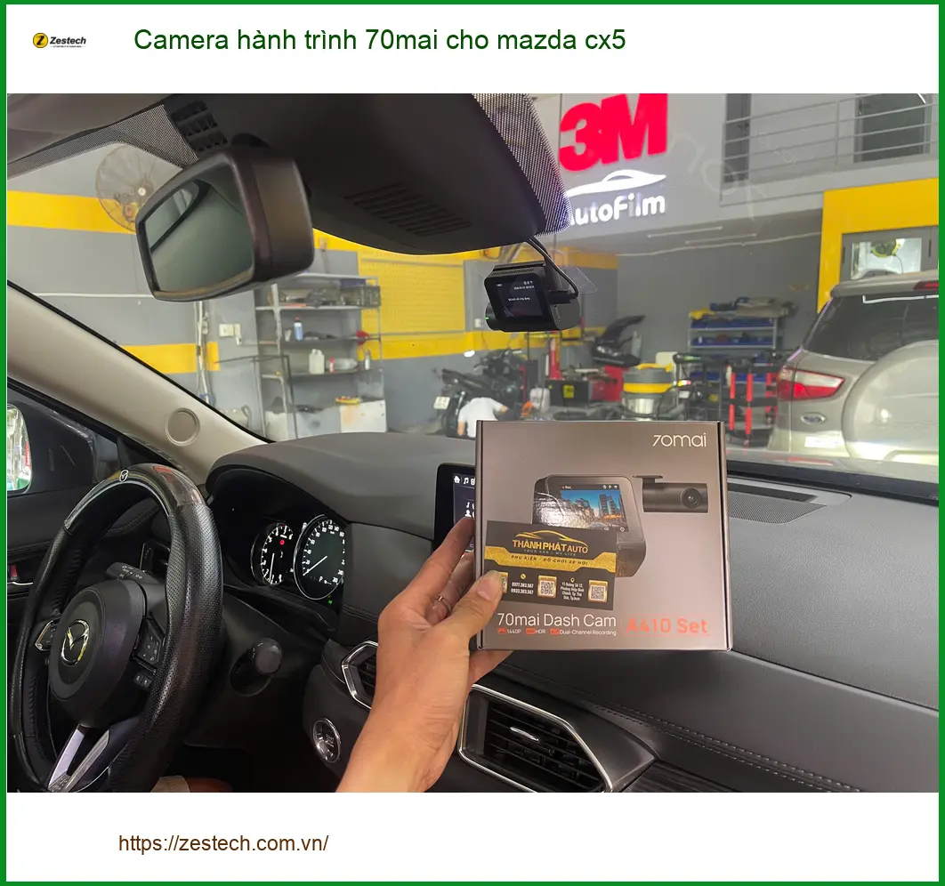 Anh Bảo lắp Camera hành trình 70mai cho Mazda CX5 tại Quận 10 ảnh thực tế 3