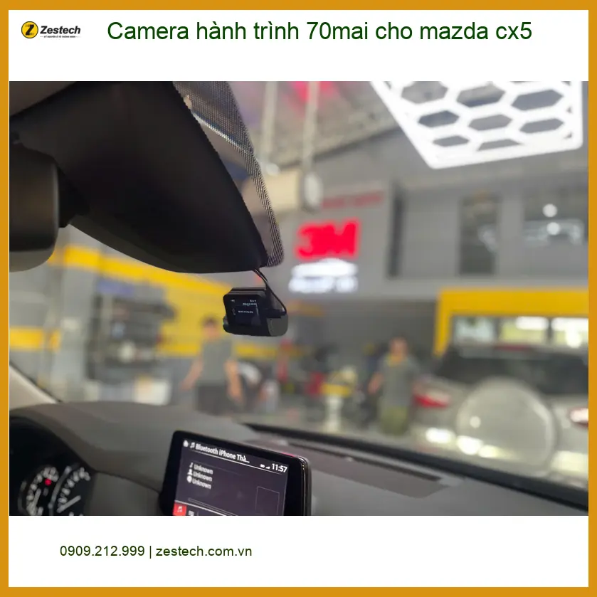 Anh Tuấn Kiệt lắp camera hành trình 70mai cho Mazda CX5 ở Bình Chánh để yên tâm lái xe. ảnh thực tế 4