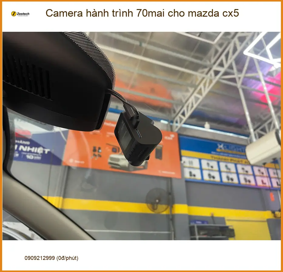 Anh Bảo lắp Camera hành trình 70mai cho Mazda CX5 tại Quận 10 ảnh thực tế 4