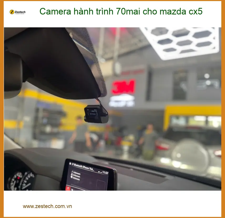 Anh Bảo lắp Camera hành trình 70mai cho Mazda CX5 tại Quận 10 ảnh thực tế 5