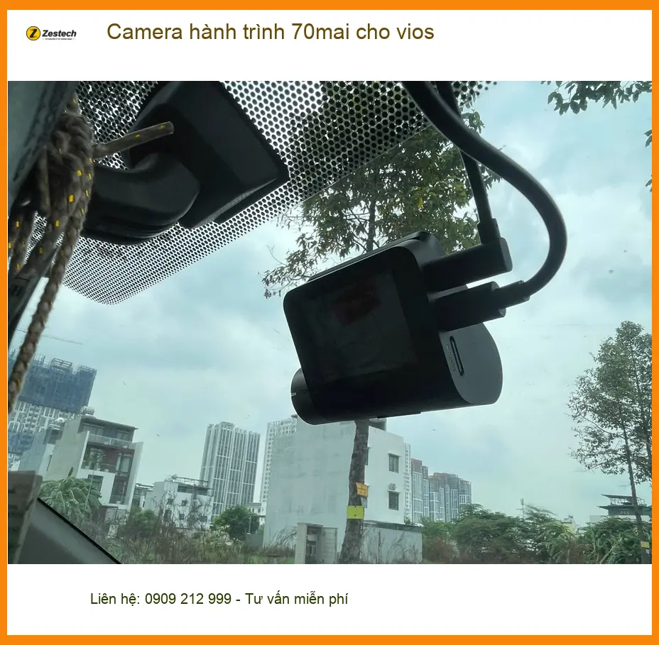 Anh Khang lắp Camera hành trình 70mai cho Vios ở Gò Vấp để ghi lại bằng chứng ảnh thực tế 2