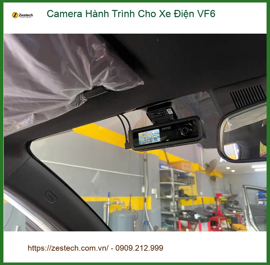 Chị Diễm Quỳnh lắp Camera Hành Trình cho VinFast VF6 tại Quận 9