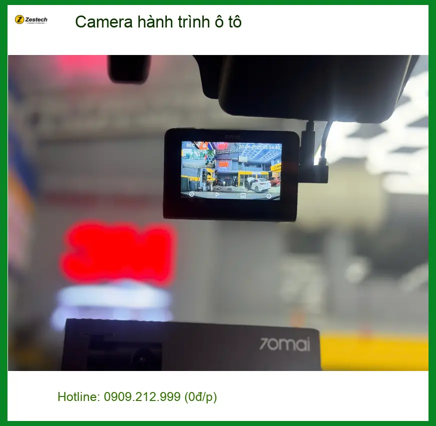 Anh Hào lắp Camera hành trình ô tô cho Outlander tại Bình Chánh ảnh thực tế 2