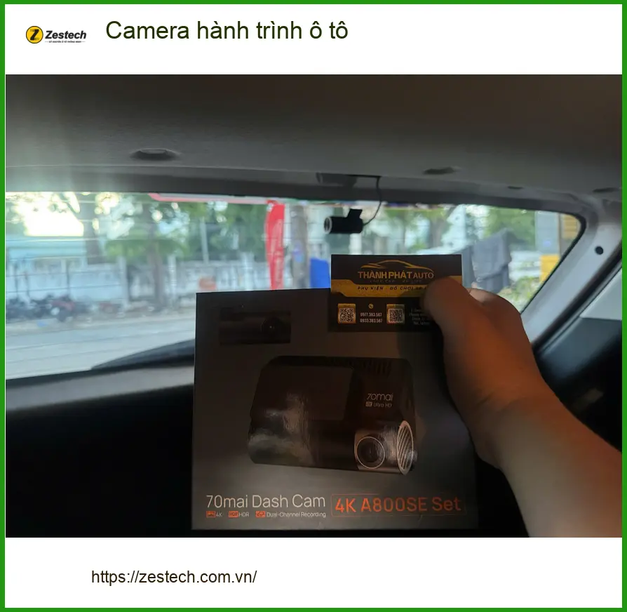 Cô Thảo lắp Camera hành trình ô tô cho Hyundai Accent ở Quận 11 ảnh thực tế 2