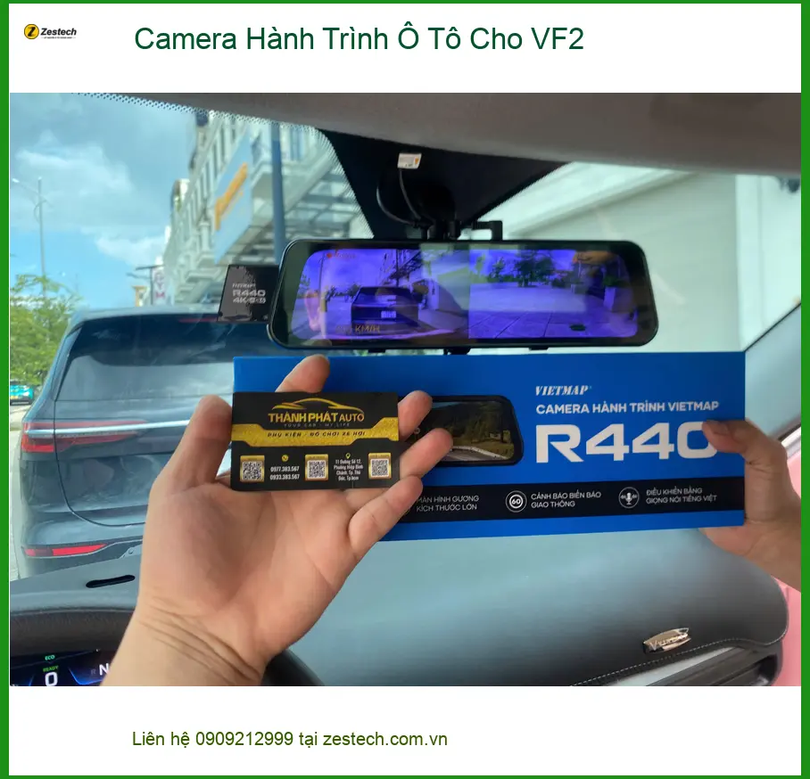 Chị Thanh Trúc lắp Camera Hành Trình Ô Tô cho VF2 tại Quận 9 để giám sát an toàn ảnh thực tế 4