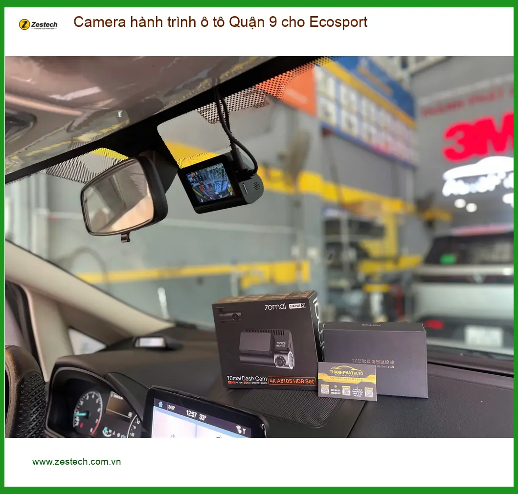 Anh Duy lắp Camera hành trình ô tô Ecosport tại Quận 9