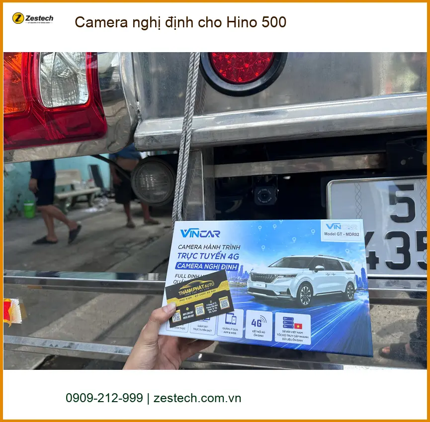 Anh Tấn lắp camera nghị định cho Hino 500 tại Quận 12 để tuân thủ quy định ảnh thực tế 4