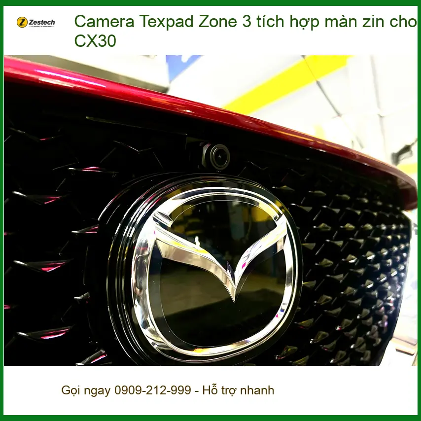 Anh Đạt lắp Camera Texpad Zone 3 tích hợp màn zin cho CX30 Quận 9 để lái xe an toàn hơn