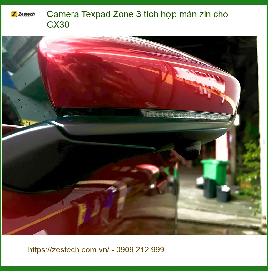 Anh Đạt lắp Camera Texpad Zone 3 tích hợp màn zin cho CX30 Quận 9 để lái xe an toàn hơn ảnh thực tế 3