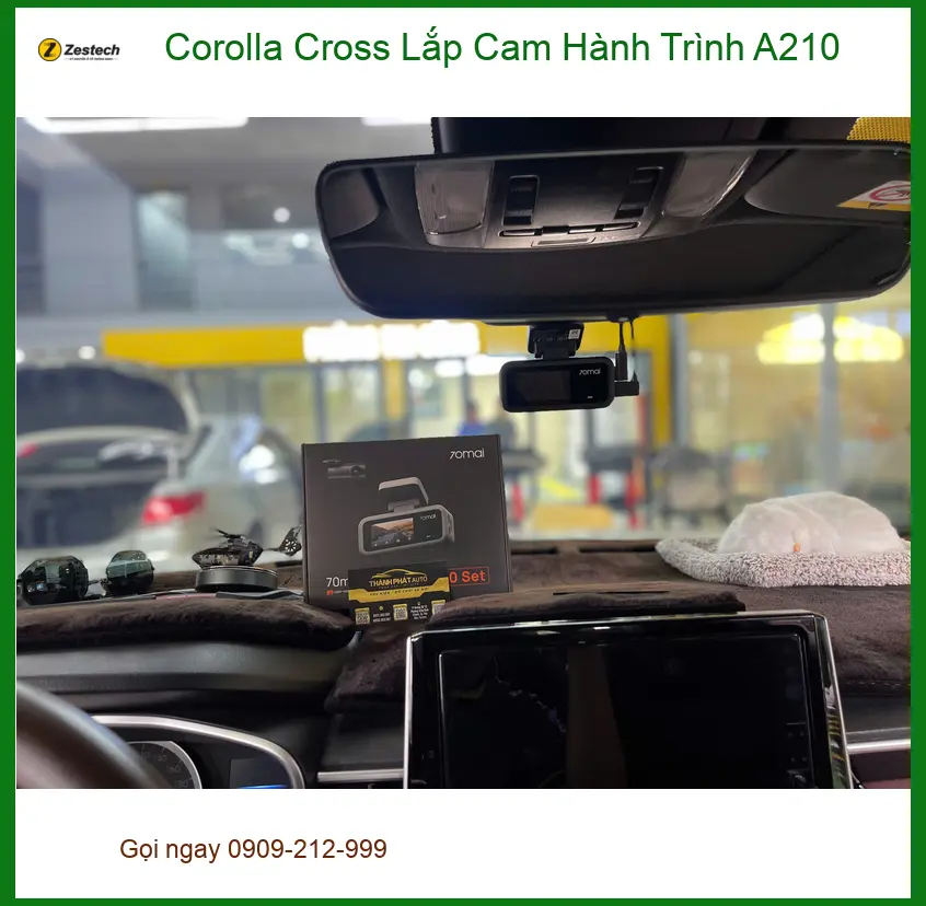 Anh Bình lắp Cam Hành Trình A210 cho Corolla Cross tại Quận 9 ảnh thực tế 2