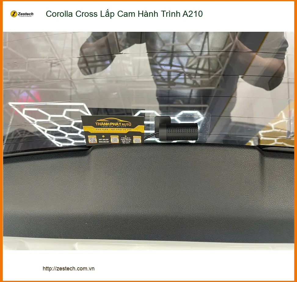 Anh Bình lắp Cam Hành Trình A210 cho Corolla Cross tại Quận 9 ảnh thực tế 3