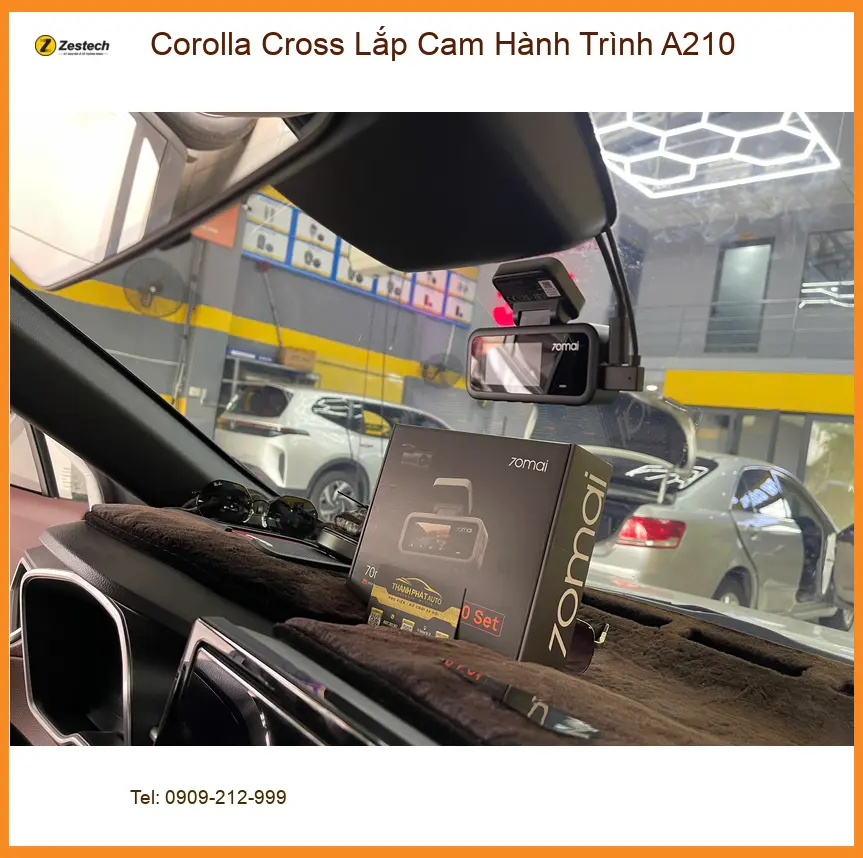 Anh Bình lắp Cam Hành Trình A210 cho Corolla Cross tại Quận 9 ảnh thực tế 4