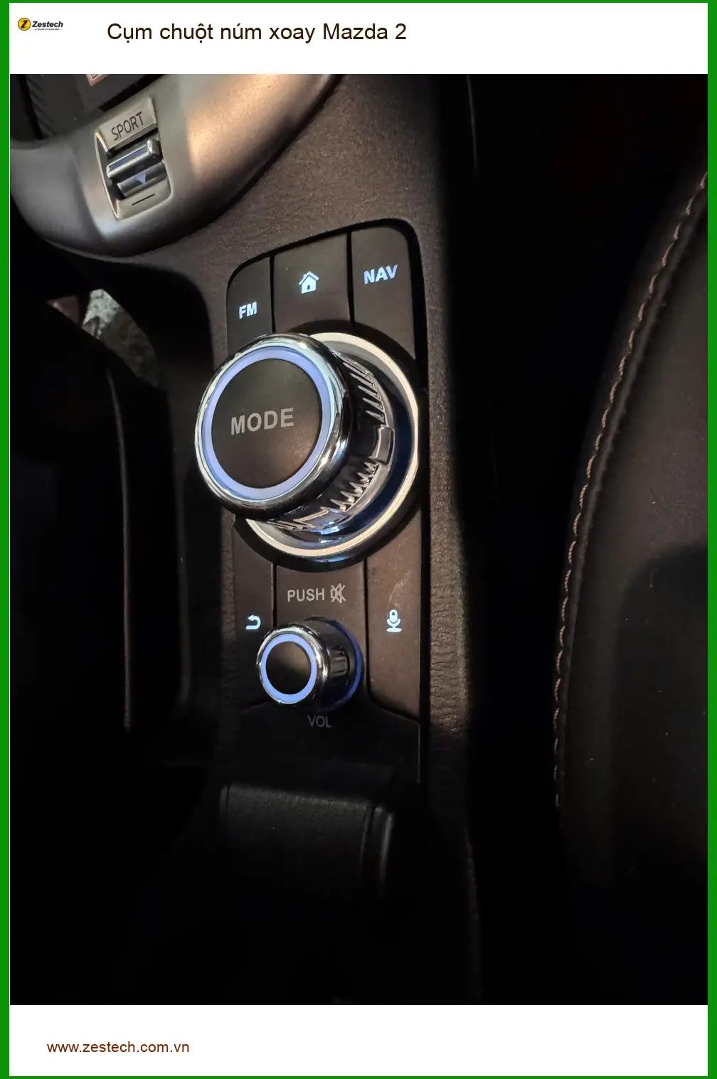 Anh Dũng lắp cụm chuột núm xoay Mazda 2 tại Quận 1 vì cụm zin bị kẹt ảnh thực tế 3