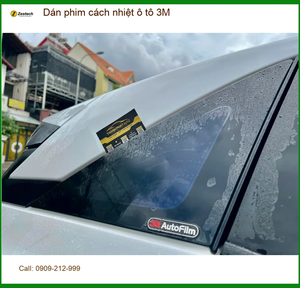 Anh Quang dán phim cách nhiệt ô tô 3M cho Honda CR-V tại Quận Gò Vấp chống nóng mùa hè ảnh thực tế 3