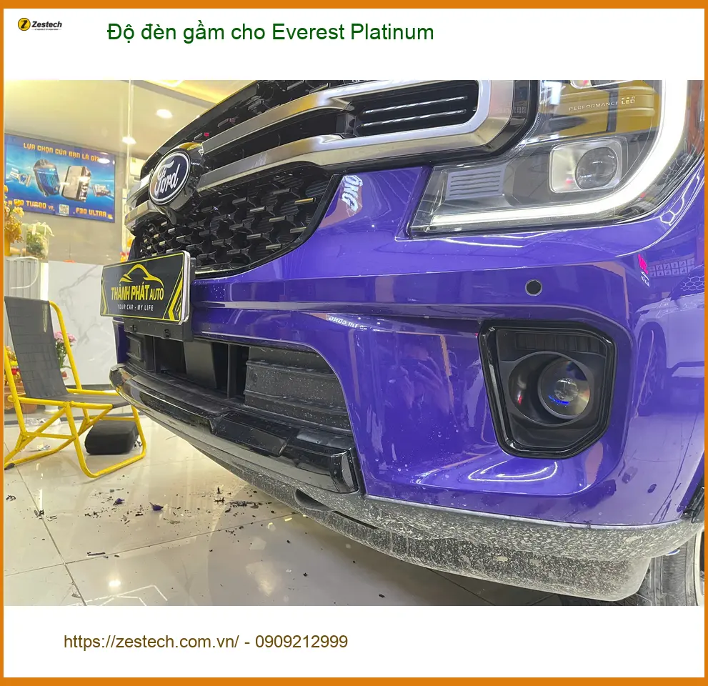 Anh Minh độ đèn gầm Everest Platinum tại Quận 9 cho tầm nhìn rõ hơn