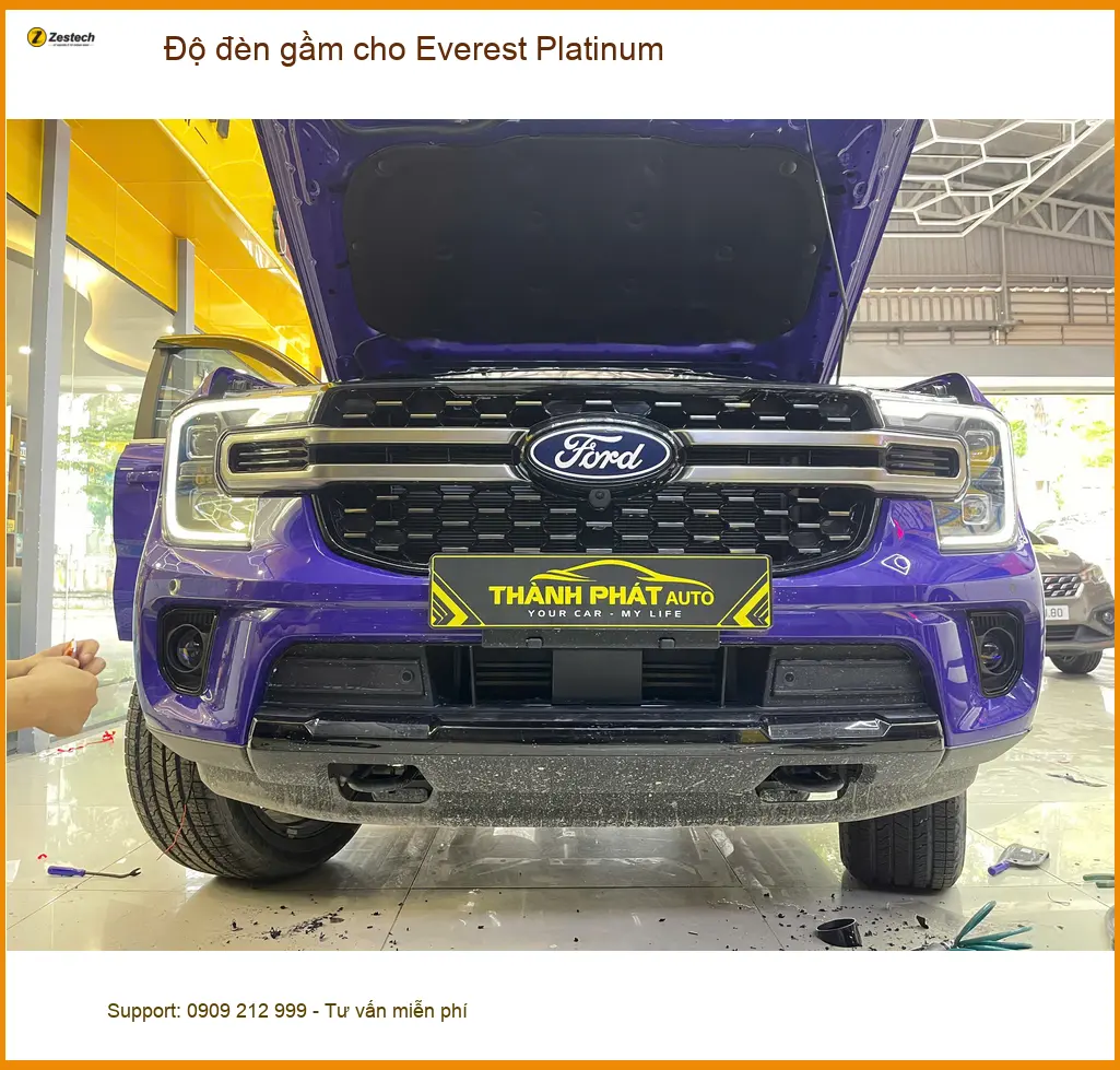 Anh Minh độ đèn gầm Everest Platinum tại Quận 9 cho tầm nhìn rõ hơn ảnh thực tế 5