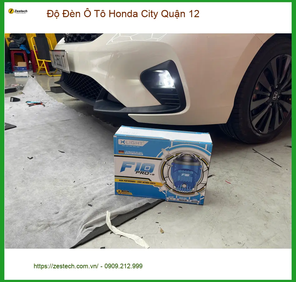 Anh Khải độ đèn ô tô Honda City Quận 12 để tăng cường ánh sáng an toàn khi đi đêm ảnh thực tế 2