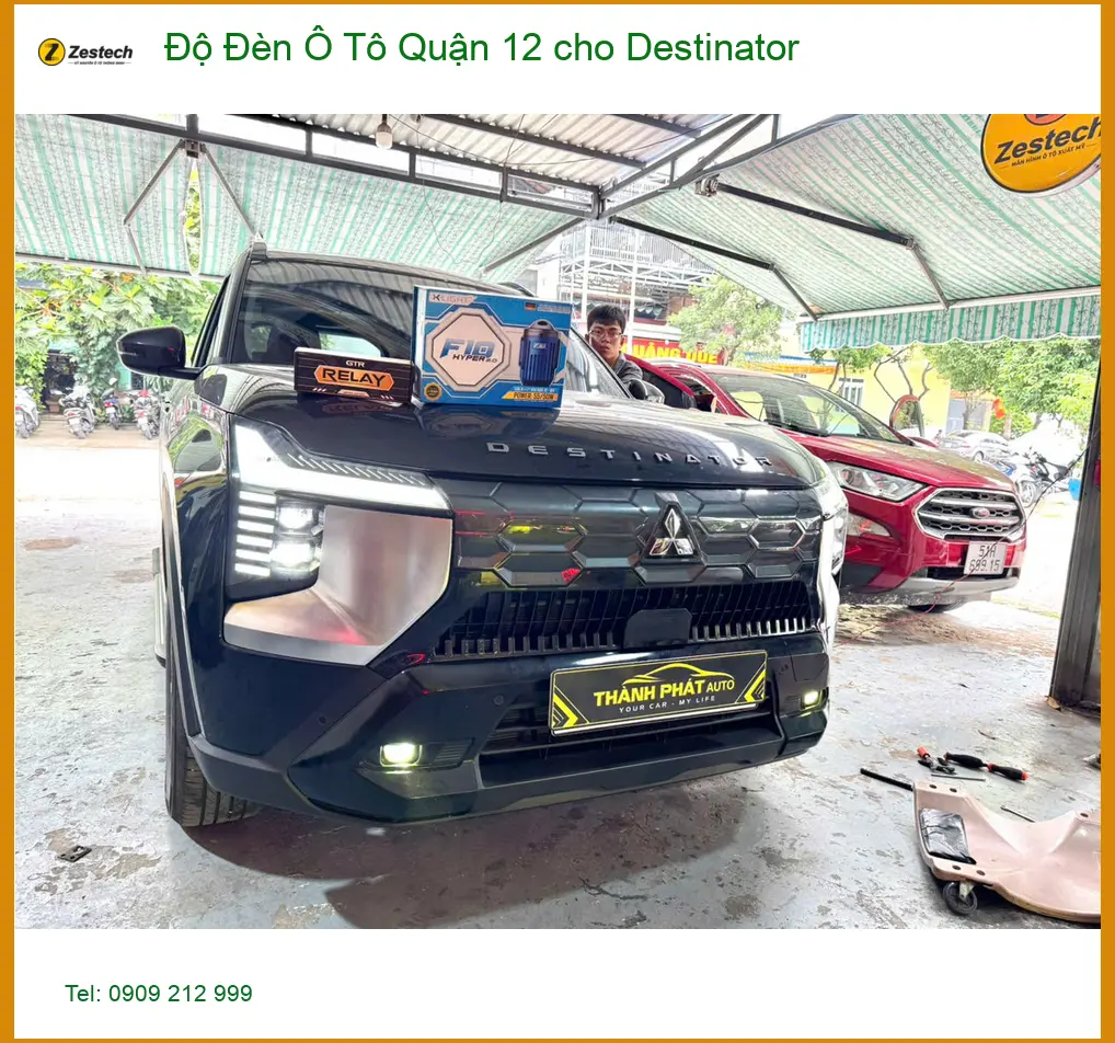 Anh Phước độ đèn ô tô Hyundai Accent Quận 12 để cải thiện ánh sáng khi đi đêm